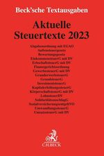 ISBN 9783406801341: Aktuelle Steuertexte 2023 – Textausgabe - Rechtsstand: 1. Januar 2023