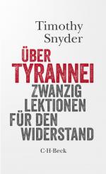 ISBN 9783406835971: Über Tyrannei - Zwanzig Lektionen Für Den Widerstand