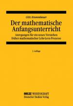 ISBN 9783407320193: Der mathematische Anfangsunterricht - Anregungen für ein neues Verstehen früher mathematischer Lehr-Lern-Prozesse