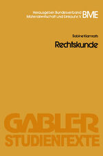 ISBN 9783409017008: Rechtskunde