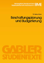 ISBN 9783409017206: Beschaffungsplanung und Budgetierung