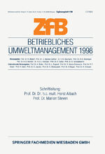 ISBN 9783409139564: Betriebliches Umweltmanagement 1998