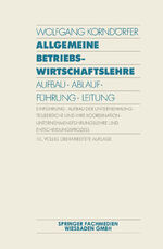 ISBN 9783409320566: Allgemeine Betriebswirtschaftslehre