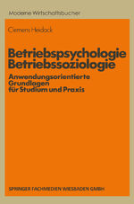 ISBN 9783409397209: Betriebspsychologie, Betriebssoziologie