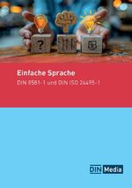 ISBN 9783410389859: Einfache Sprache – DIN 8581-1 und DIN ISO 24495-1