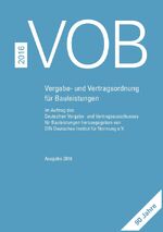 ISBN 9783410612933: VOB 2016 Gesamtausgabe – Vergabe- und Vertragsordnung für Bauleistungen Teil A (DIN 1960), Teil B (DIN 1961), Teil C (ATV)