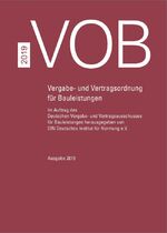 ISBN 9783410612995: VOB Gesamtausgabe 2019 - Vergabe- und Vertragsordnung für Bauleistungen Teil A (DIN 1960), Teil B (DIN 1961), Teil C (ATV)