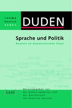 ISBN 9783411042210: Sprache und Politik - Deutsch im demokratischen Staat