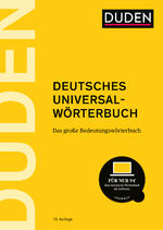 ISBN 9783411055104: Duden – Deutsches Universalwörterbuch - Das große Bedeutungswörterbuch