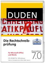 ISBN 9783411109104: Die Duden-Rechtschreibprüfung für Microsoft Office und Works - Korrektor 7.0