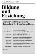 ISBN 9783412204068: Bildung und Erziehung / Migration und Integration als Gegenstand der Erwachsenenbildung