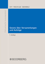 ISBN 9783415031968: Gesetz über Versammlungen und Aufzüge (Versammlungsgesetz) - mit Ergänzungen zum Bayerischen Versammlungsgesetz