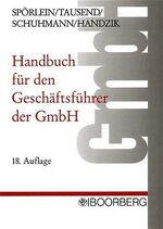 ISBN 9783415033252: Handbuch für den Geschäftsführer der GmbH