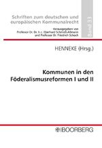 ISBN 9783415040984: Kommunen in den Föderalismusreformen I und II – Professorengespräch 2008 des Deutschen Landkreistages am 4./5. März 2008 im Kreis Segeberg