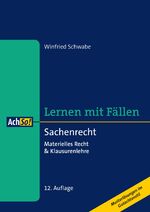 ISBN 9783415064683: Sachenrecht - Materielles Recht & Klausurenlehre Musterlösungen im Gutachtenstil