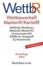 ISBN 9783423050098: Wettbewerbsrecht, Markenrecht und Kartellrecht – Gesetz gegen den unlauteren Wettbewerb, Preisangabenverordnung, Markengesetz, Markenverordnung, Unionsmarkenverordnung, Gesetz gegen Wettbewerbsbeschränkungen sowie die wichtigsten, wettbewerbsrechtlichen V