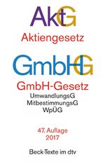 ISBN 9783423050104: Aktiengesetz · GmbH-Gesetz – mit Umwandlungsgesetz, Wertpapiererwerbs- und Übernahmegesetz, Mitbestimmungsgesetzen und Deutschem Corporate Governance Kodex