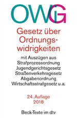 ISBN 9783423050227: Gesetz über Ordnungswidrigkeiten - mit Auszügen aus der Strafprozessordnung, dem Jugendgerichtsgesetz, dem Straßenverkehrsgesetz, der Abgabenordnung, dem Wirtschaftsstrafgesetz u.a.