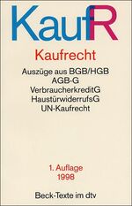 ISBN 9783423055901: Kaufrecht