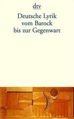 ISBN 9783423123976: Deutsche Lyrik vom Barock bis zur Gegenwart