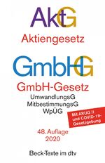 ISBN 9783423530088: Aktiengesetz, GmbH-Gesetz : mit Umwandlungsgesetz, Wertpapiererwerbs- und Übernahmegesetz, Mitbestimmungsgesetzen und Deutschem Corporate Governance Kodex