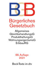 ISBN 9783423531016: Bürgerliches Gesetzbuch BGB: Mit: Allgemeines Gleichbehandlungsgesetz, Produkthaftungsgesetz, Wohnungseigentumsgesetz, Erbbaurechtsgesetz. Mit WEMoG (Beck-Texte im dtv)