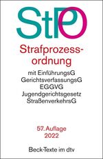 ISBN 9783423531283: Strafprozessordnung - mit Auszügen aus Gerichtsverfassungsgesetz, EGGVG, Jugendgerichtsgesetz, Straßenverkehrsgesetz und Grundgesetz