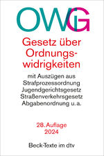 ISBN 9783423531993: Gesetz über Ordnungswidrigkeiten - mit Auszügen aus der Strafprozessordnung, dem Jugendgerichtsgesetz, dem Straßenverkehrsgesetz, der Abgabenordnung u.a.