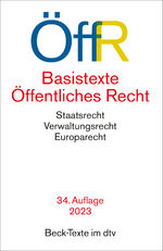 ISBN 9783423532167: Basistexte Öffentliches Recht (Beck-Texte im dtv)