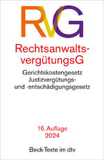 ISBN 9783423532204: Rechtsanwaltsvergütungsgesetz - mit Gerichtskostengesetz, Gesetz über Gerichtskosten in Familiensachen und Justizvergütungs- und -entschädigungsgesetz