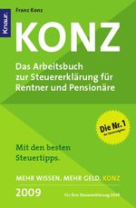 Konz – Das Arbeitsbuch zur Steuererklärung für Rentner und Pensionäre