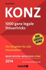 ISBN 9783426786291: Konz - 1000 ganz legale Steuertricks