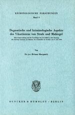 ISBN 9783428026517: Dogmatische und kriminologische Aspekte des Vikarierens von Strafe und Maßregel. - Eine Untersuchung auf der Grundlage des § 67 StGB in der Fassung des Zweiten Gesetzes zur Reform des Strafrechts (2. StrRG) vom 4. Juli 1969.