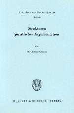 ISBN 9783428038947: Strukturen juristischer Argumentation