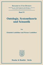 ISBN 9783428040773: Ontologie, Systemtheorie und Semantik.