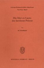 ISBN 9783428050833: Die libri ex Cassio des Iavolenus Priscus.