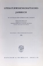 ISBN 9783428071982: Literaturwissenschaftliches Jahrbuch. - 32. Band (1991).