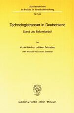 ISBN 9783428087204: Technologietransfer in Deutschland. - Stand und Reformbedarf.