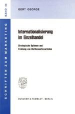 ISBN 9783428087808: Internationalisierung im Einzelhandel. - Strategische Optionen und Erzielung von Wettbewerbsvorteilen.