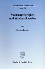 ISBN 9783428093038: Staatsangehörigkeit und Staatensukzession. - Die Bedeutung der Staatensukzession für die staatsangehörigkeitsrechtlichen Regelungen in den Staaten der ehemaligen Sowjetunion, Jugoslawiens und der Tschechoslowakei.