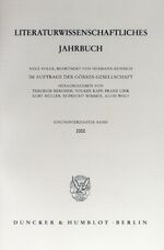 ISBN 9783428101627: Literaturwissenschaftliches Jahrbuch. - 41. Band (2000).