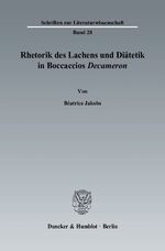 ISBN 9783428120826: Rhetorik des Lachens und Diätetik in Boccaccios "Decameron".