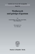 ISBN 9783428125005: Wettbewerb und geistiges Eigentum.