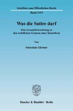 ISBN 9783428126699: Was die Satire darf.