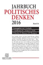 ISBN 9783428151448: Politisches Denken. Jahrbuch 2016.