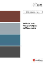 ISBN 9783433033227: Schlitze und Aussparungen in Mauerwerk
