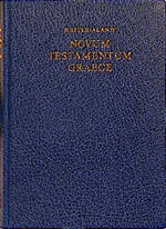 ISBN 9783438051004: Novum Testamentum Graece - Standard-Ausgabe mit Griffregister