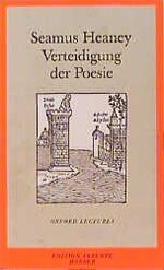 ISBN 9783446187504: Verteidigung der Poesie. Oxforder Vorlesungen. München, Wien: Hanser, 1996. 294 Seiten. Kartoniert.