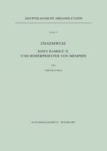 ISBN 9783447015431: Chaemwese, Sohn Ramses' II. und Hoherpriester von Memphis