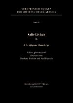 ISBN 9783447106191: Salis-Livisch I. - J. A. Sjögrens Manuskript